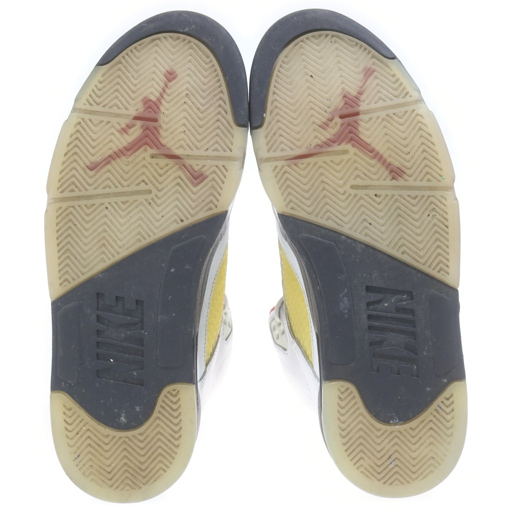 NIKE(ナイキ) AIR JORDAN 5 RETRO OG FIRE RED エアジョーダン レトロ ファイアレッド ハイカットスニーカー ホワイト/レッド US9/27cm DA1911-102