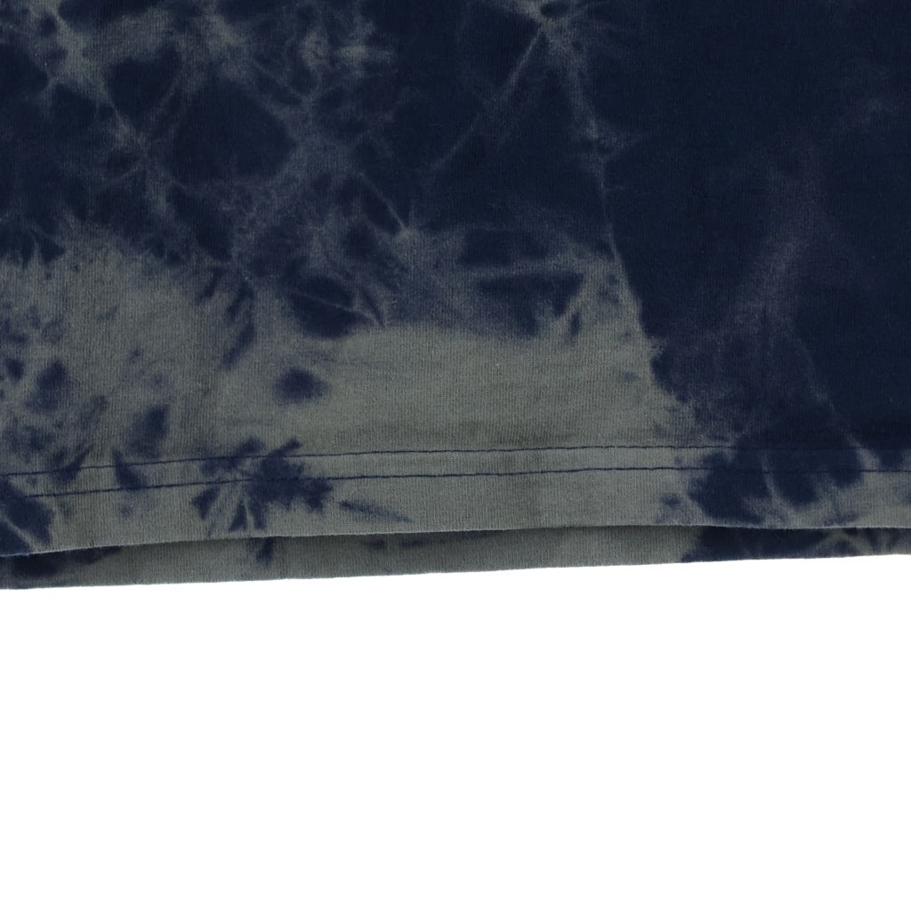 TENDERLOIN(テンダーロイン) ACID WASH S/S TEE PLOCLUBタグ アシッドウォッシュ グラフィックプリント クルーネック 半袖Tシャツ カットソー ネイビー