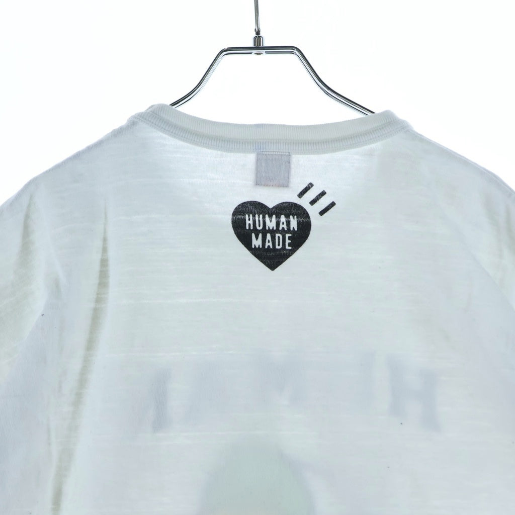 HUMAN MADE(ヒューマンメイド) 22SS DRY ALLS DUCK T-SHIRT ダック フロントプリント クルーネック 半袖Tシャツ カットソー ホワイト