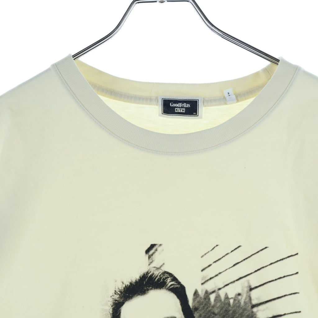 KITH(キス) 22SS × Goodfellas Tommy Vintage Tee グッドフェローズ トミー ヴィンテージプリント クルーネック 半袖Tシャツ カットソー クリーム KHM030488