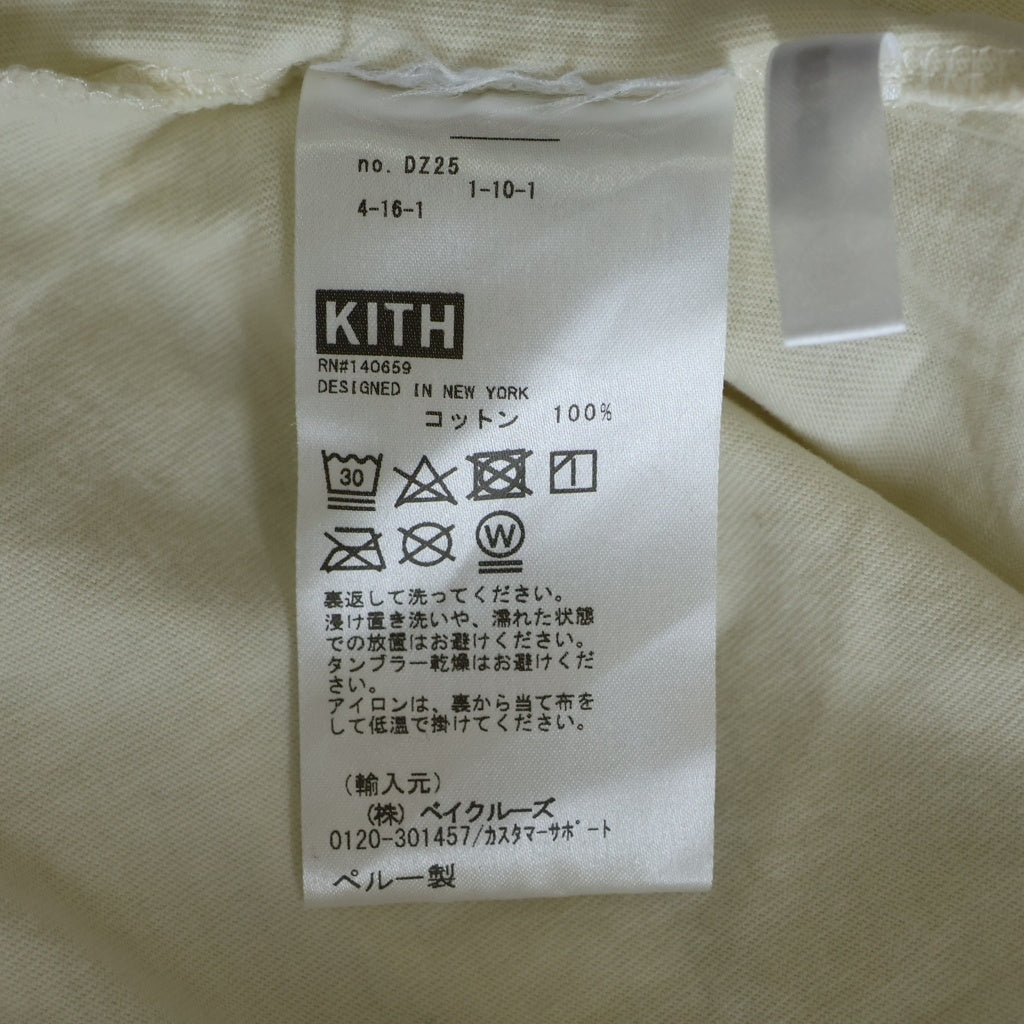 KITH(キス) 22SS × Goodfellas Tommy Vintage Tee グッドフェローズ トミー ヴィンテージプリント クルーネック 半袖Tシャツ カットソー クリーム KHM030488