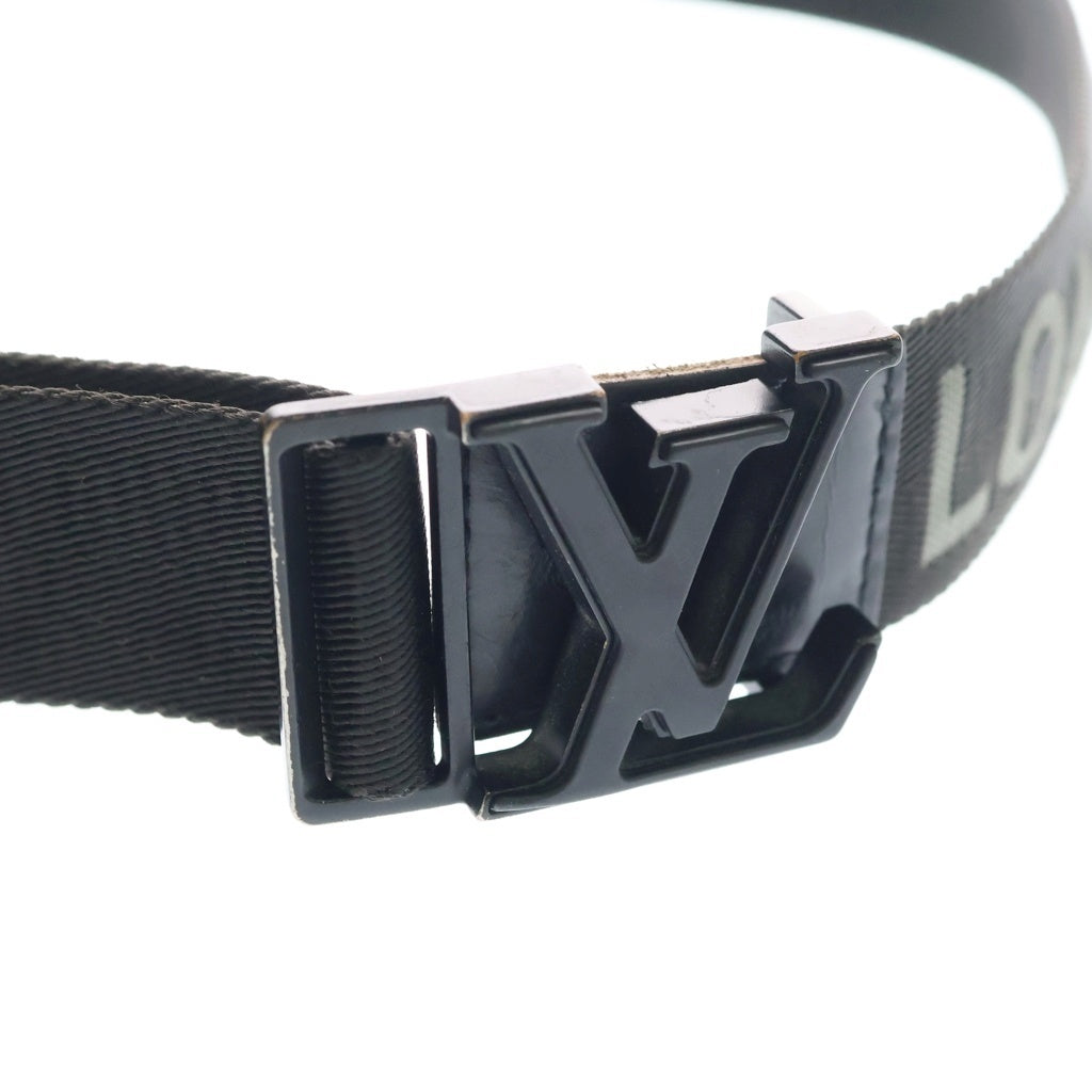 LOUIS VUITTON(ルイヴィトン) サンチュール LVウェビング 35MM LVバックル ベルト ブラック M0457Z