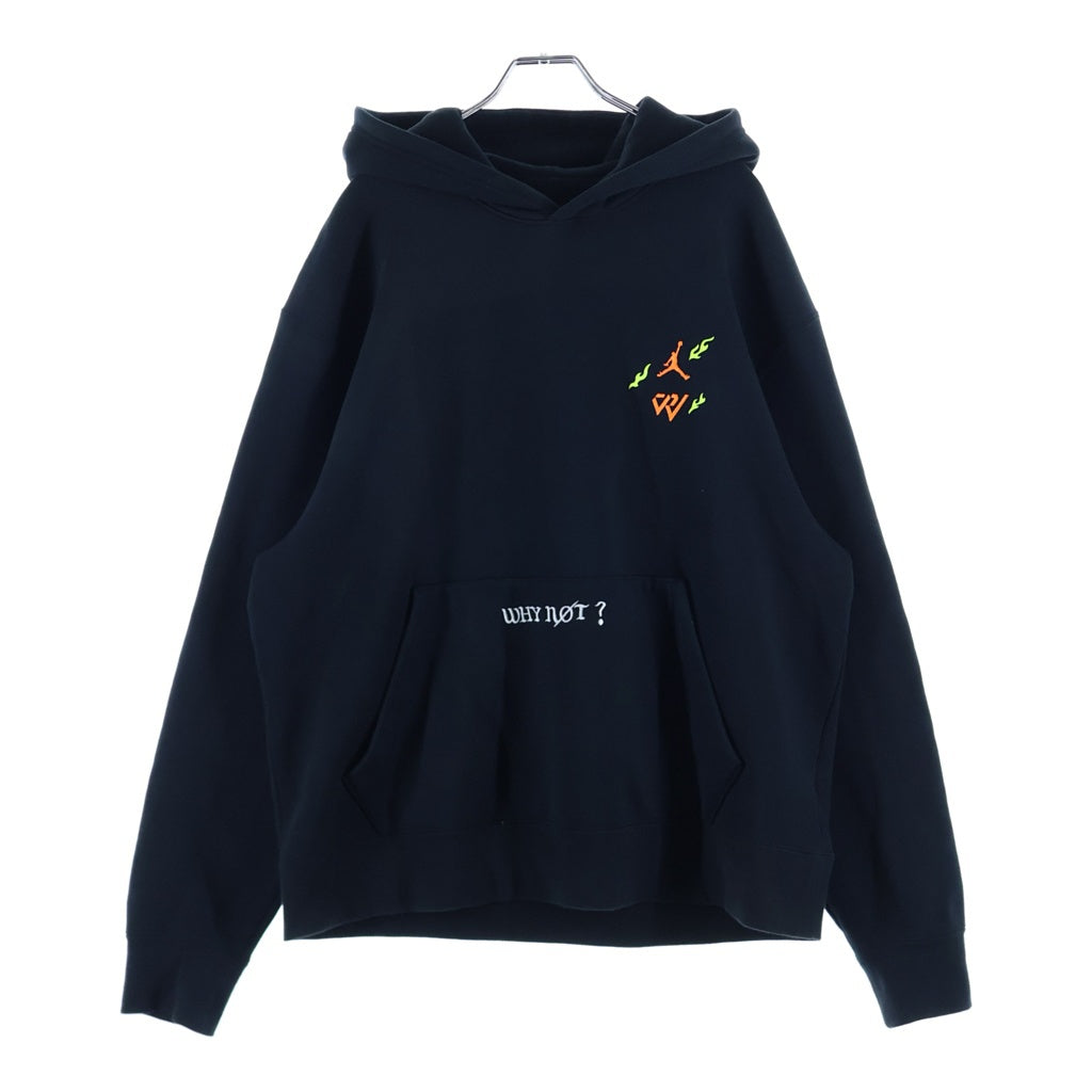 JORDAN BRAND(ジョーダンブランド) Jordan Why Not ジョーダンロゴ刺繍 両面プリント プルオーバーパーカー フーディー ブラック DD3320-010