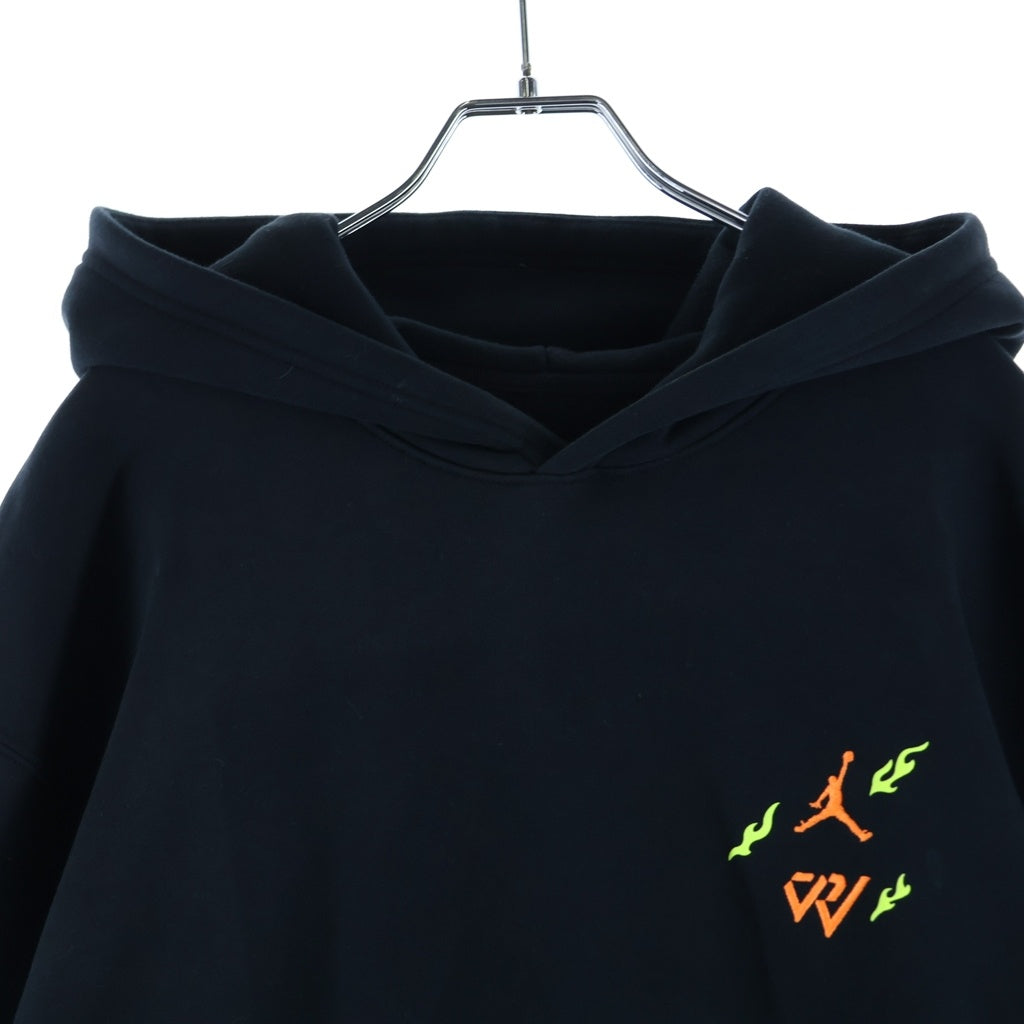 JORDAN BRAND(ジョーダンブランド) Jordan Why Not ジョーダンロゴ刺繍 両面プリント プルオーバーパーカー フーディー ブラック DD3320-010