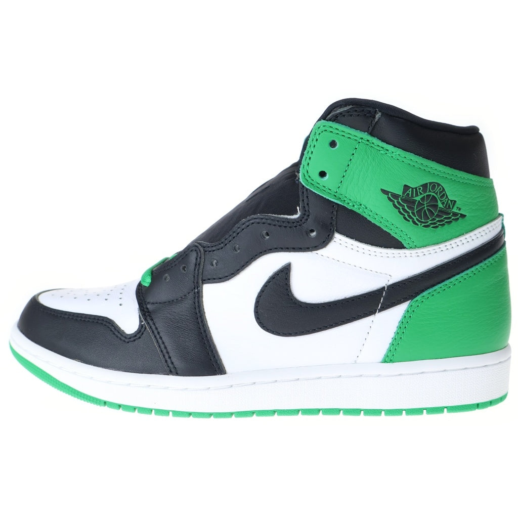 NIKE(ナイキ) AIR JORDAN 1 HI Black and Lucky Green エアジョーダン1 ラッキーグリーン ハイカットスニーカー グリーン US10.5/28.5cm DZ5485-031