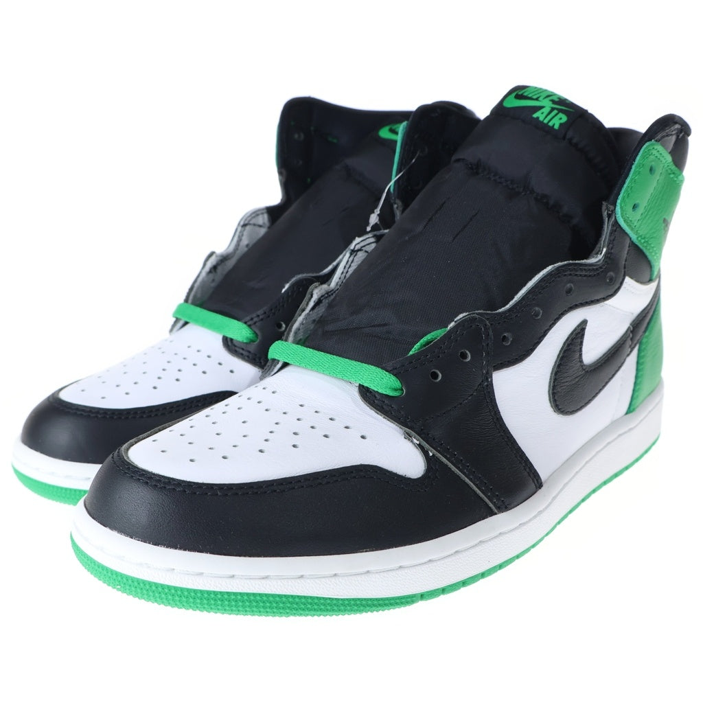 NIKE(ナイキ) AIR JORDAN 1 HI Black and Lucky Green エアジョーダン1 ラッキーグリーン ハイカットスニーカー グリーン US10.5/28.5cm DZ5485-031