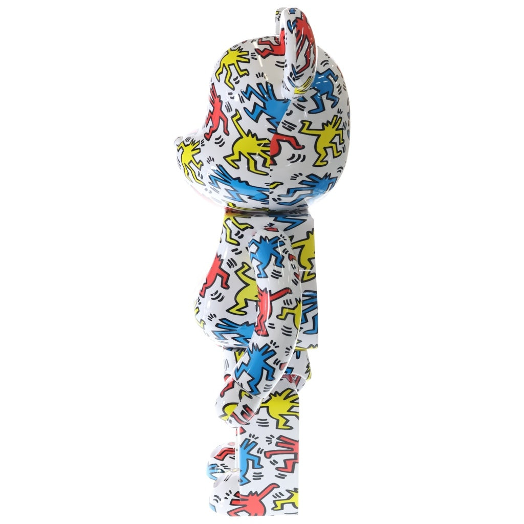MEDICOM TOY(メディコムトイ) × KEITH HARING #9 BE@RBRICK 1000% Ver キース・へーリング ベアブリック 1000% フィギュア 人形 マルチ