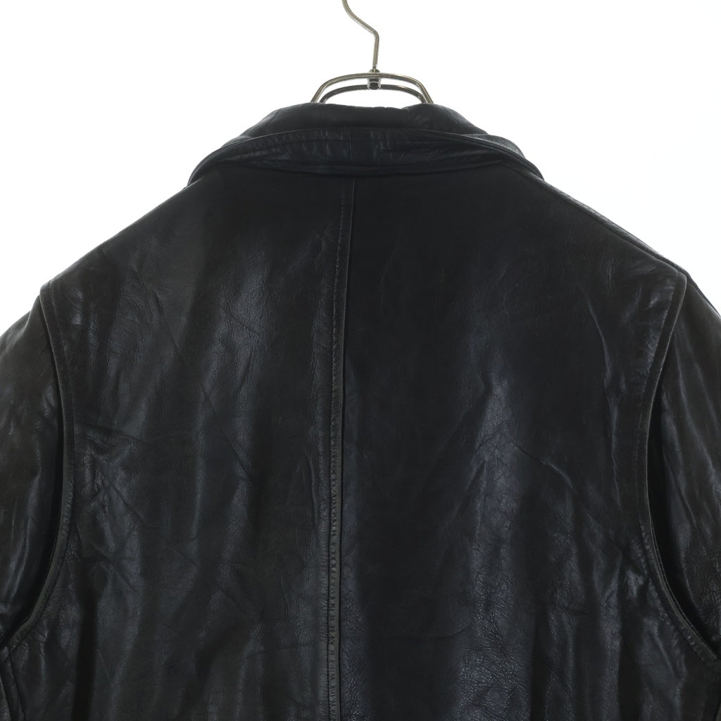 NO BRAND(ノーブランド) RED SKINS A-2 LEATHER FLIGHT JACKET レッドスキンズ ヴィンテージ レザー フライトジャケット ブラック