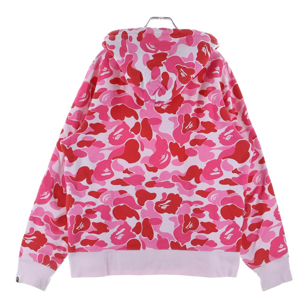 A BATHING APE(アベイシングエイプ) ABC CAMO BAPE STAR Pull over Hoodie カモ総柄 ベイプスター ロゴプリント プルオーバーパーカー フーディー ピンク