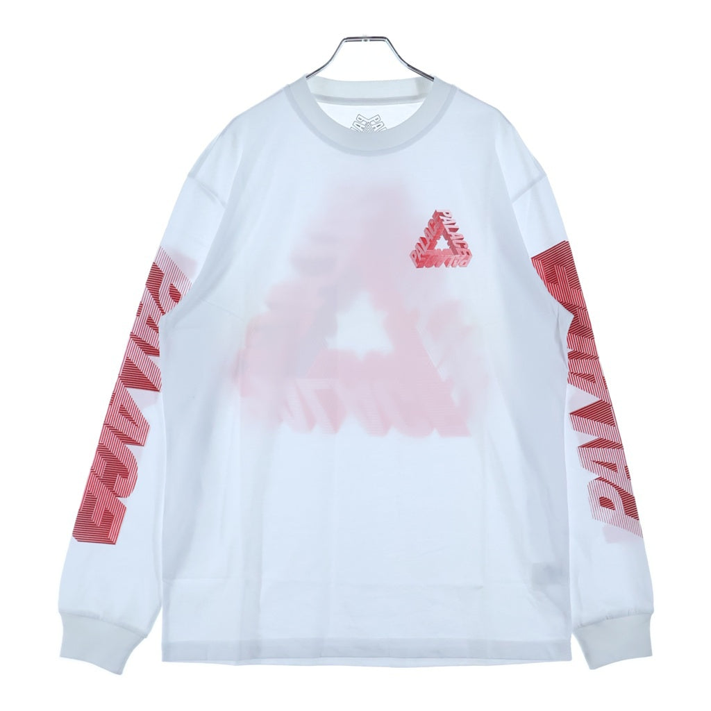 Palace Skateboards(パレススケートボーズ) 17AW P-3D L/S TEE 3Dロゴ クルーネック 長袖Tシャツ カットソー ホワイト