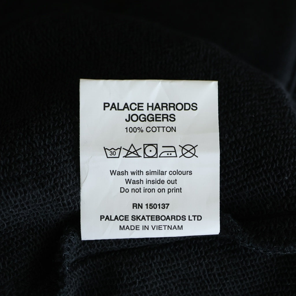 Palace Skateboards(パレススケートボーズ) 21AW × Harrods Joggers ハロッズ グラフィックプリント ジョガー スウェットパンツ ブラック