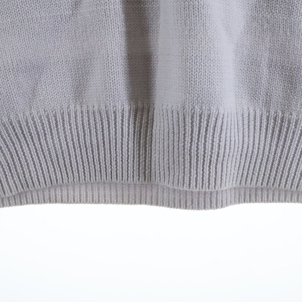 GOODENOUGH(グッドイナフ) 90s KNITWEARタグ クルーネック ボーダー ニットセーター ライラック