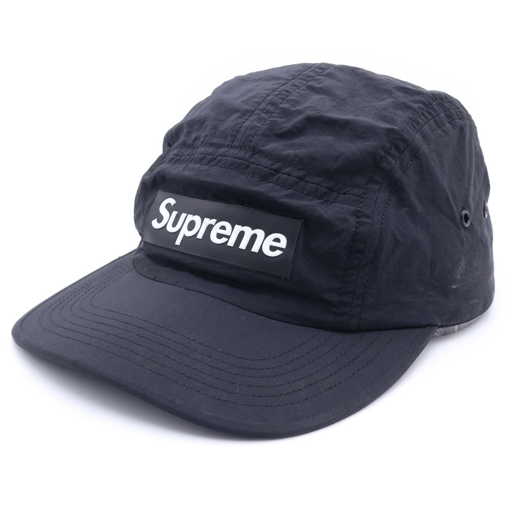 SUPREME(シュプリーム) 18SS Raised Logo Patch Camp Cap レイズドロゴパッチ キャンプキャップ 帽子 ブラック