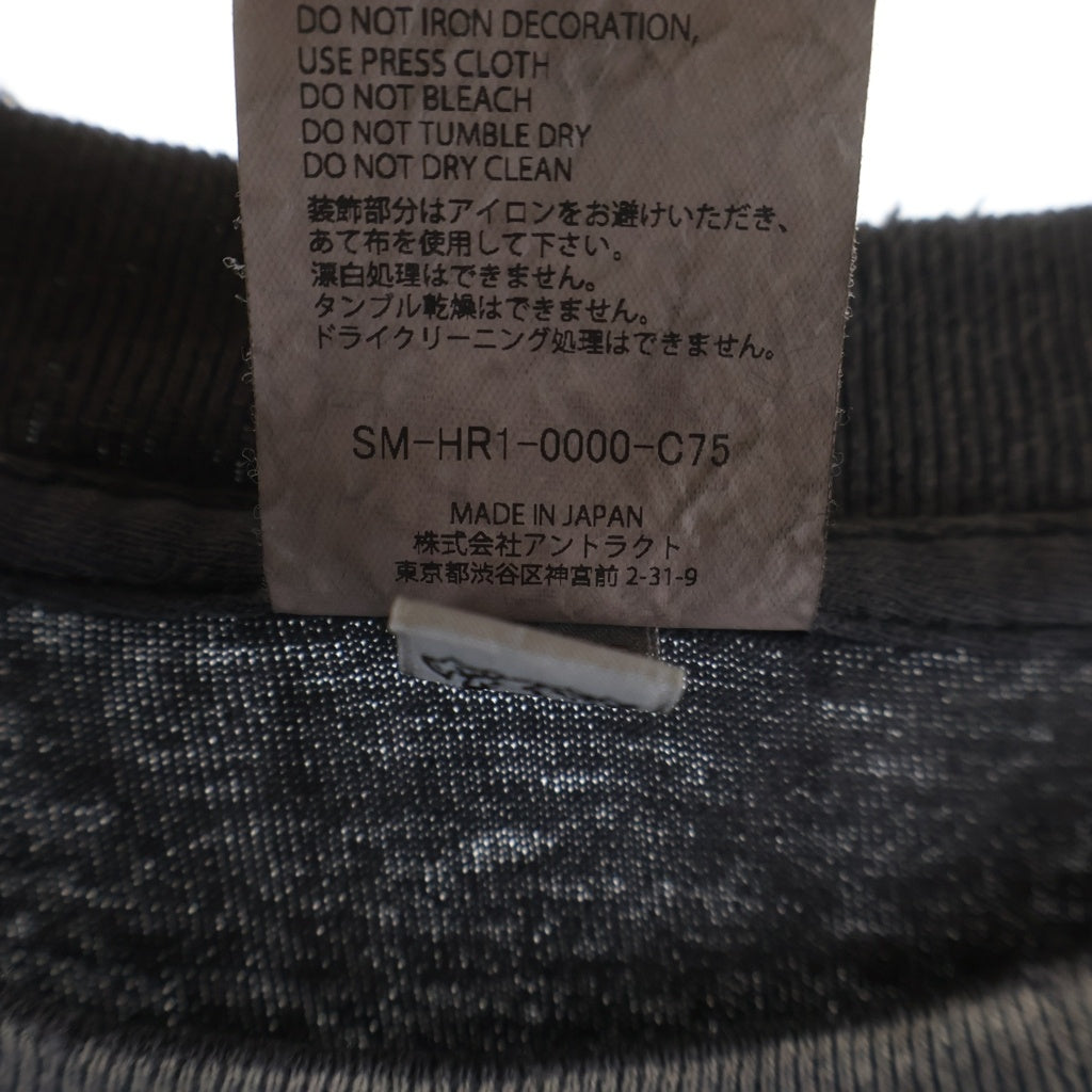 SAINT MICHAEL(セントマイケル) ×Hajime Sorayama SS TEE MASK 空山基 マスク プリント クルーネック 半袖Tシャツ カットソー ブラック SM-HR1-0000-C75