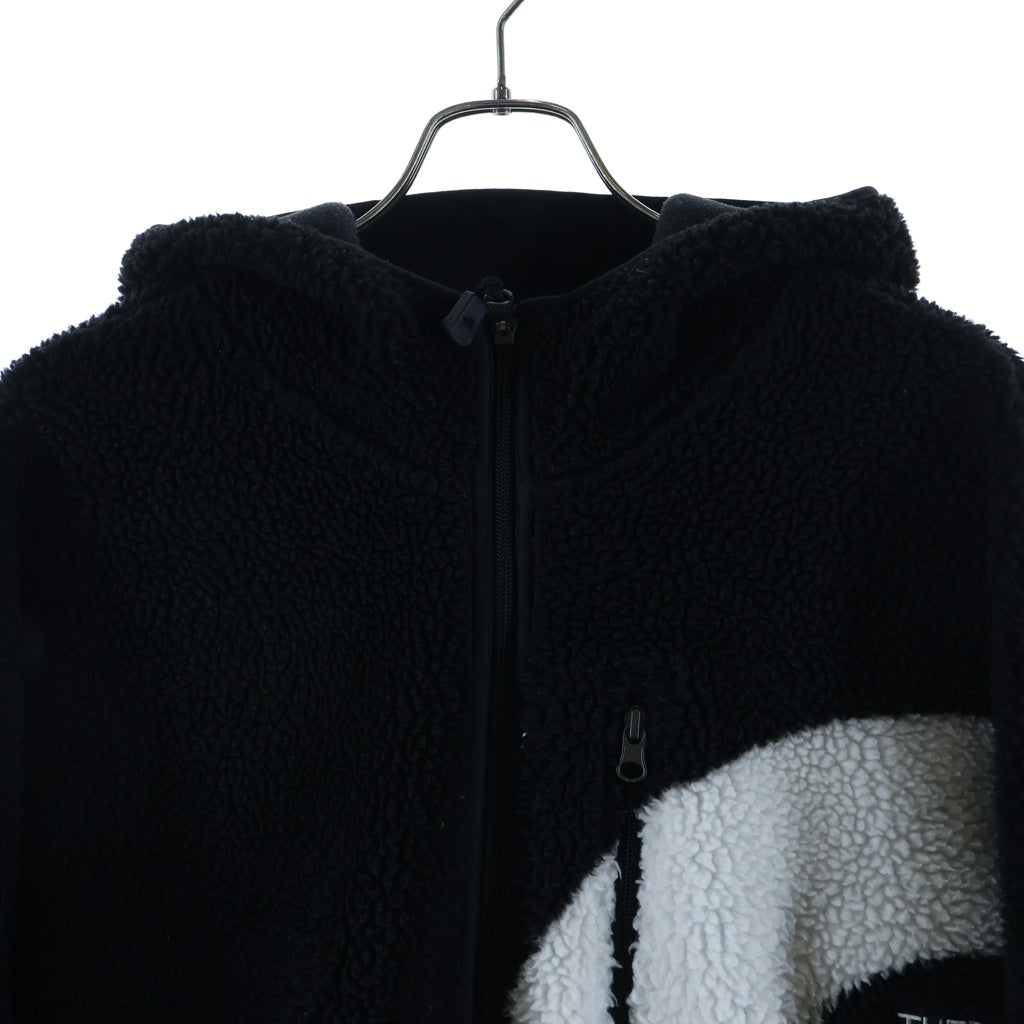 SUPREME(シュプリーム) 20AW ×THE NORTH FACE S Logo Hooded Fleece Jacket ザノースフェイス Sロゴ フーデッド ボア ジップアップフリースジャケット ブラック NF0A5EHN