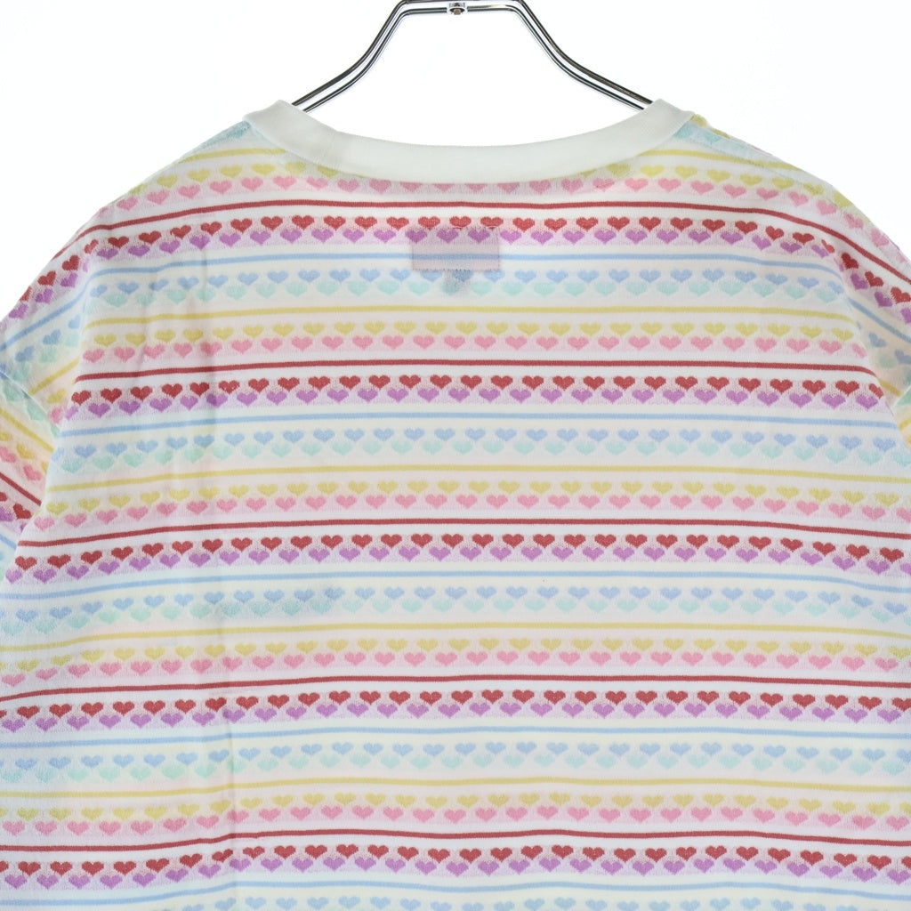 SUPREME(シュプリーム) 22SS Hearts Jacquard S/S Top ハート 総柄 半袖Tシャツ カットソー マルチ