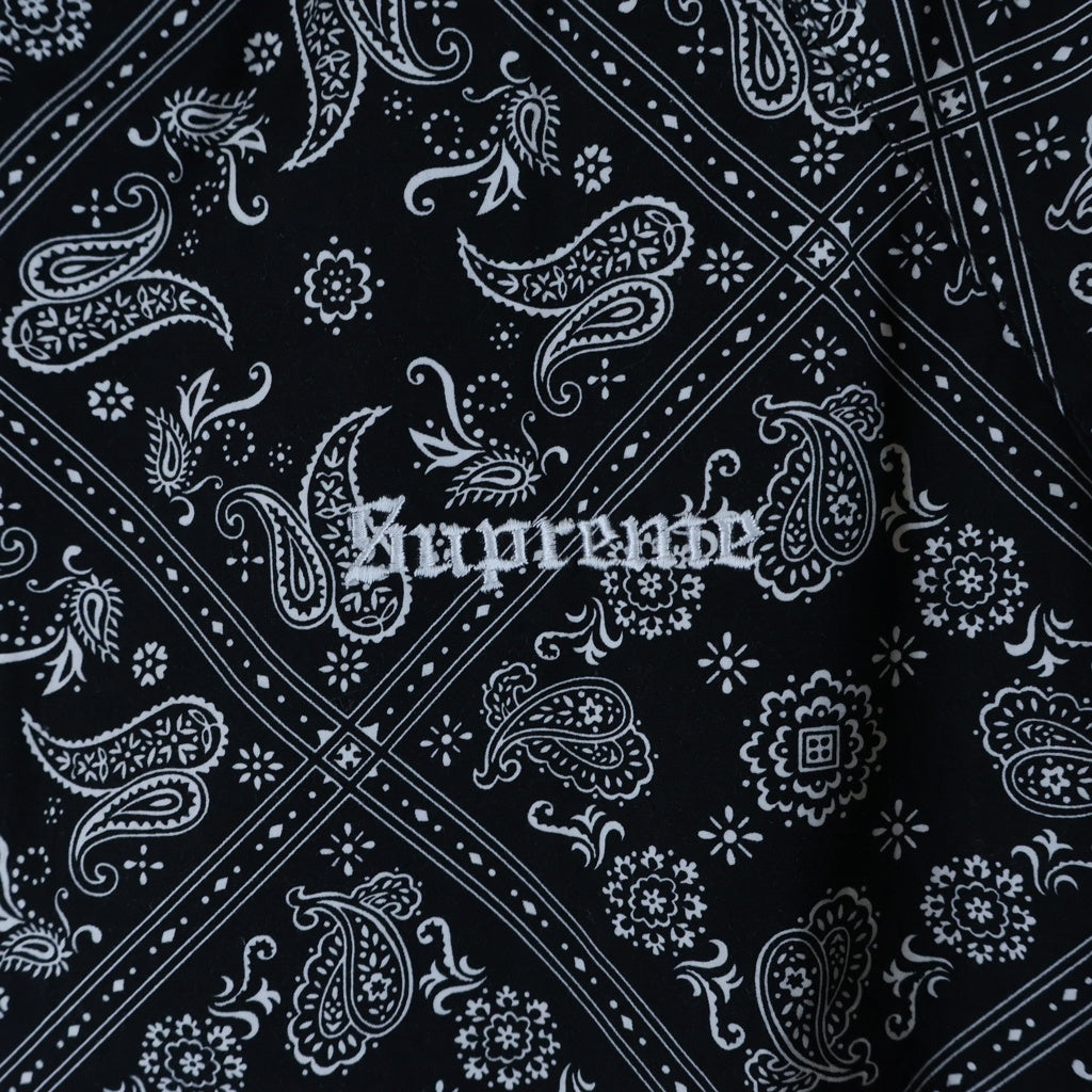 SUPREME(シュプリーム) 18SS Bandana Track Jacket バンダナ 総柄 トラックジャケット ブラック
