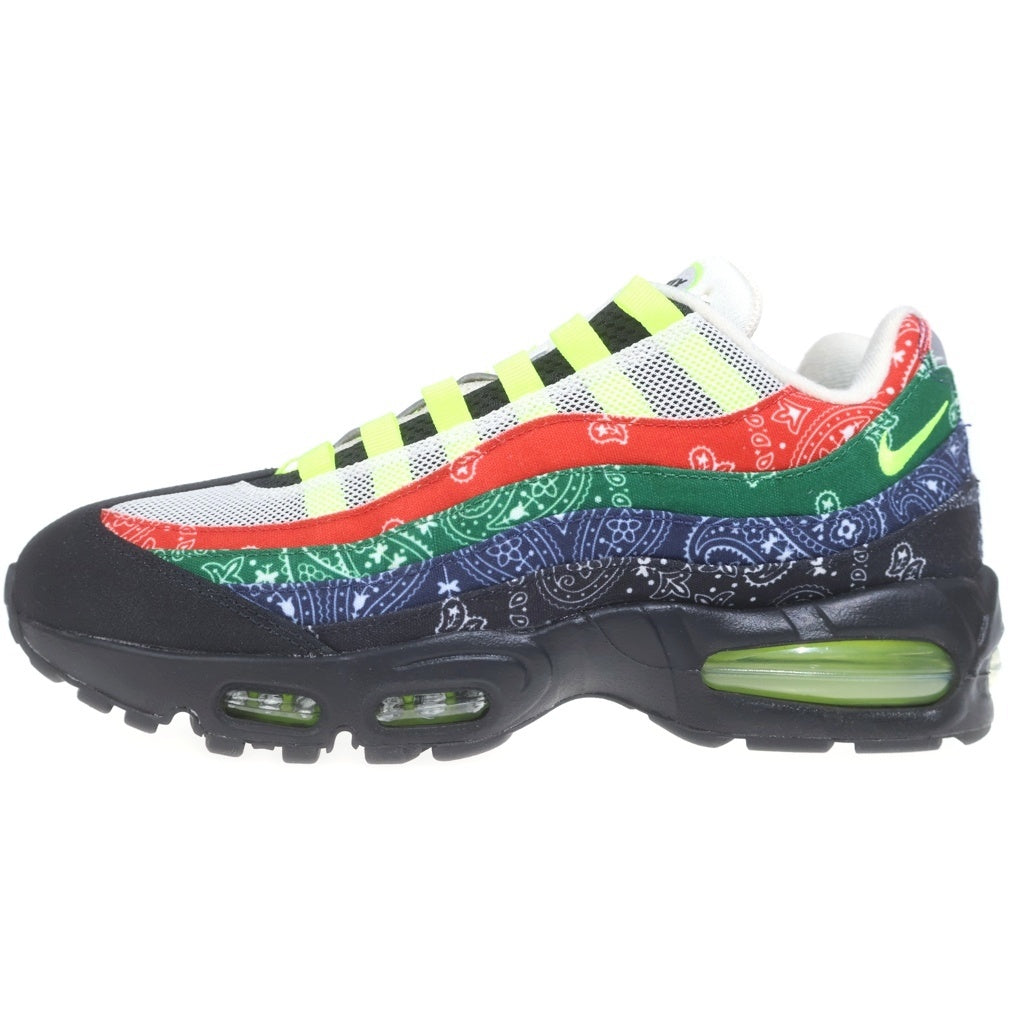 NIKE(ナイキ) Air Max 95 Big Bubble SP Paisley Bandana エアマックス 95 ビッグバブル ペイズリーバンダナ ローカットスニーカー US10.5/28.5cm IQ0620-100 ブラック