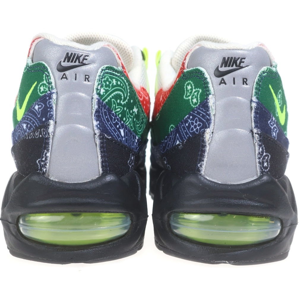 NIKE(ナイキ) Air Max 95 Big Bubble SP Paisley Bandana エアマックス 95 ビッグバブル ペイズリーバンダナ ローカットスニーカー US10.5/28.5cm IQ0620-100 ブラック