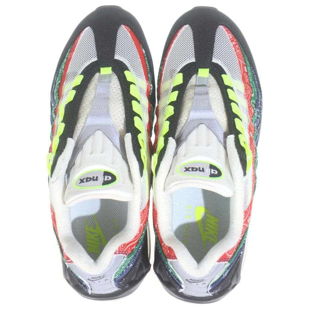 NIKE(ナイキ) Air Max 95 Big Bubble SP Paisley Bandana エアマックス 95 ビッグバブル ペイズリーバンダナ ローカットスニーカー US10.5/28.5cm IQ0620-100 ブラック