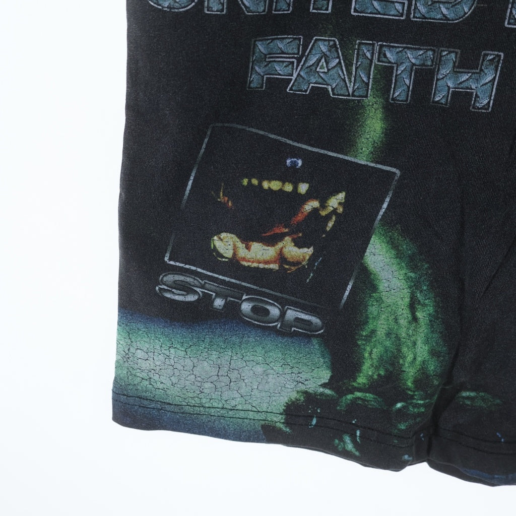 NO BRAND(ノーブランド) VALE Black Panther Rhine Stone Tee ベイル ブラックパンサー ラインストーン チャコール