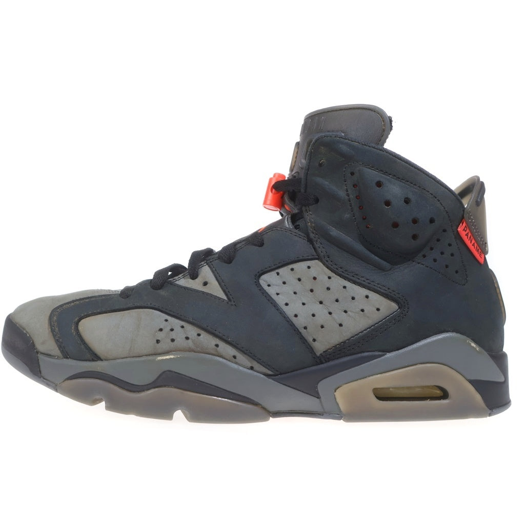 NIKE(ナイキ) ×PARIS SAINT GERMAIN AIR JORDAN 6 RETRO INFRARED パリサンジェルマン エアジョーダン6 ハイカットスニーカー ブラック/グレー US12/30cm CK1229-001