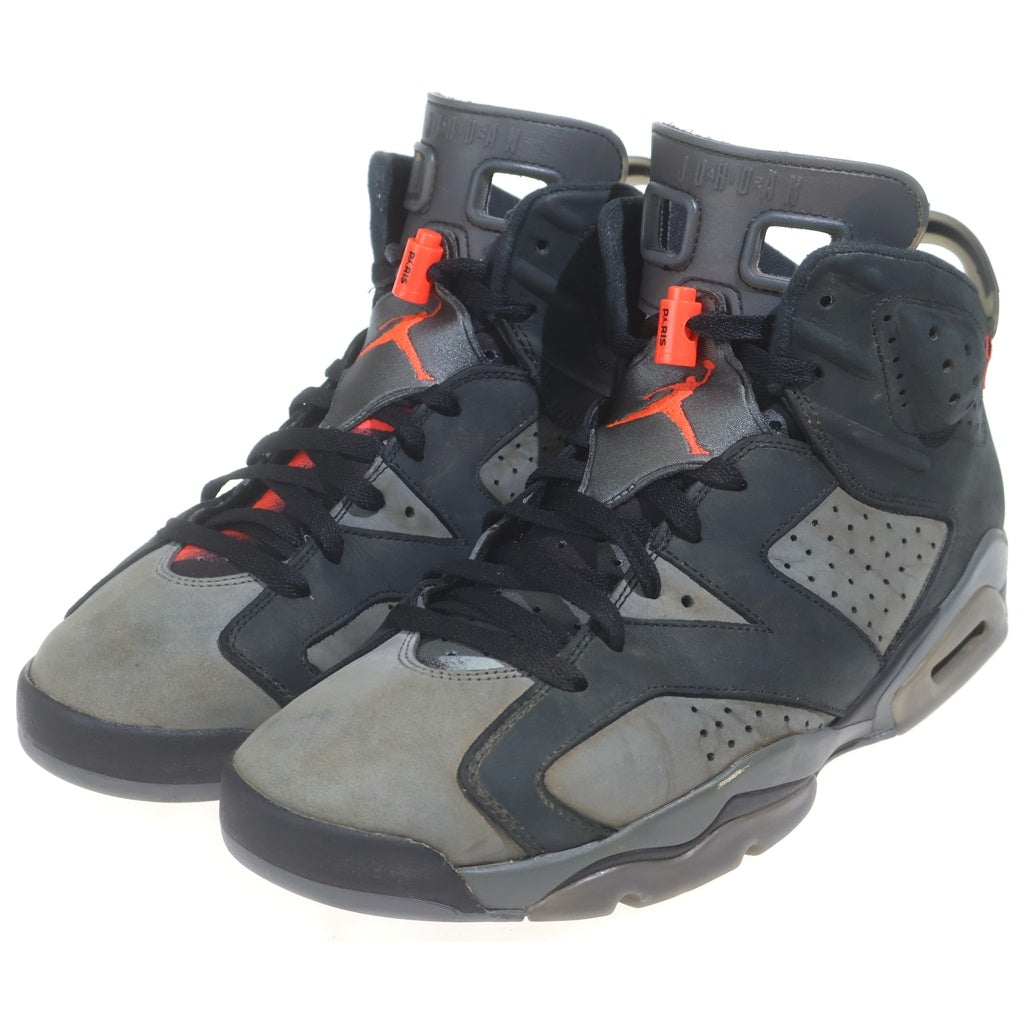NIKE(ナイキ) ×PARIS SAINT GERMAIN AIR JORDAN 6 RETRO INFRARED パリサンジェルマン エアジョーダン6 ハイカットスニーカー ブラック/グレー US12/30cm CK1229-001