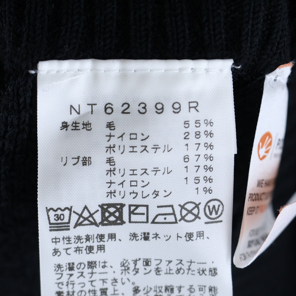 THE NORTH FACE(ザノースフェイス) Comfortive Wool Cardigan コンフォーティブル ウール カーディガン ブラック NT62399R
