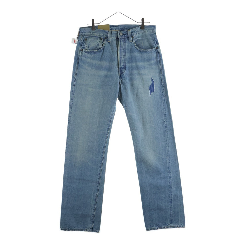 Levi's(リーバイス) 501XX 復刻 1947MODEL BIG E ボタン裏刻印3015 ウォッシュド ダメージ加工 デニム インディゴ 47501-0220