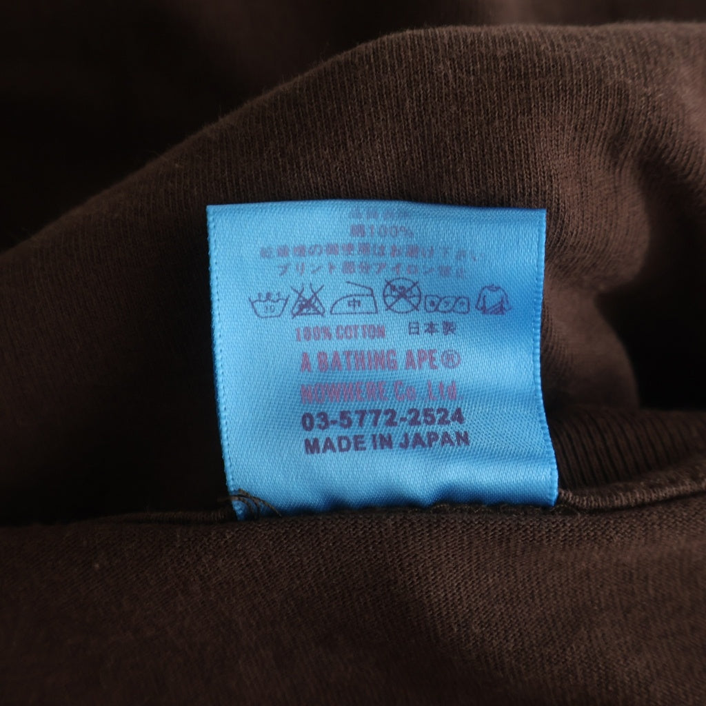 A BATHING APE(アベイシングエイプ) Color Stone College Relaxed Fit Tee カラー ストーン スワロフスキー カレッジ リラックスド フィット クルーネック半袖Tシャツ カットソー
