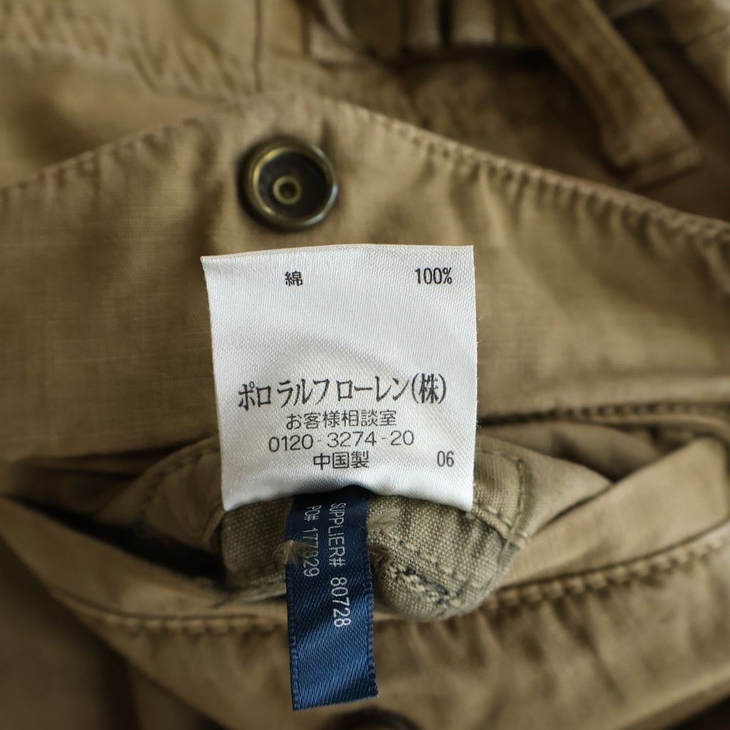 POLO RALPH LAUREN(ポロラルフローレン) 90s Military Cargo Pants ミリタリー ギミック カーゴパンツ ブラウン MILーJ-4883A
