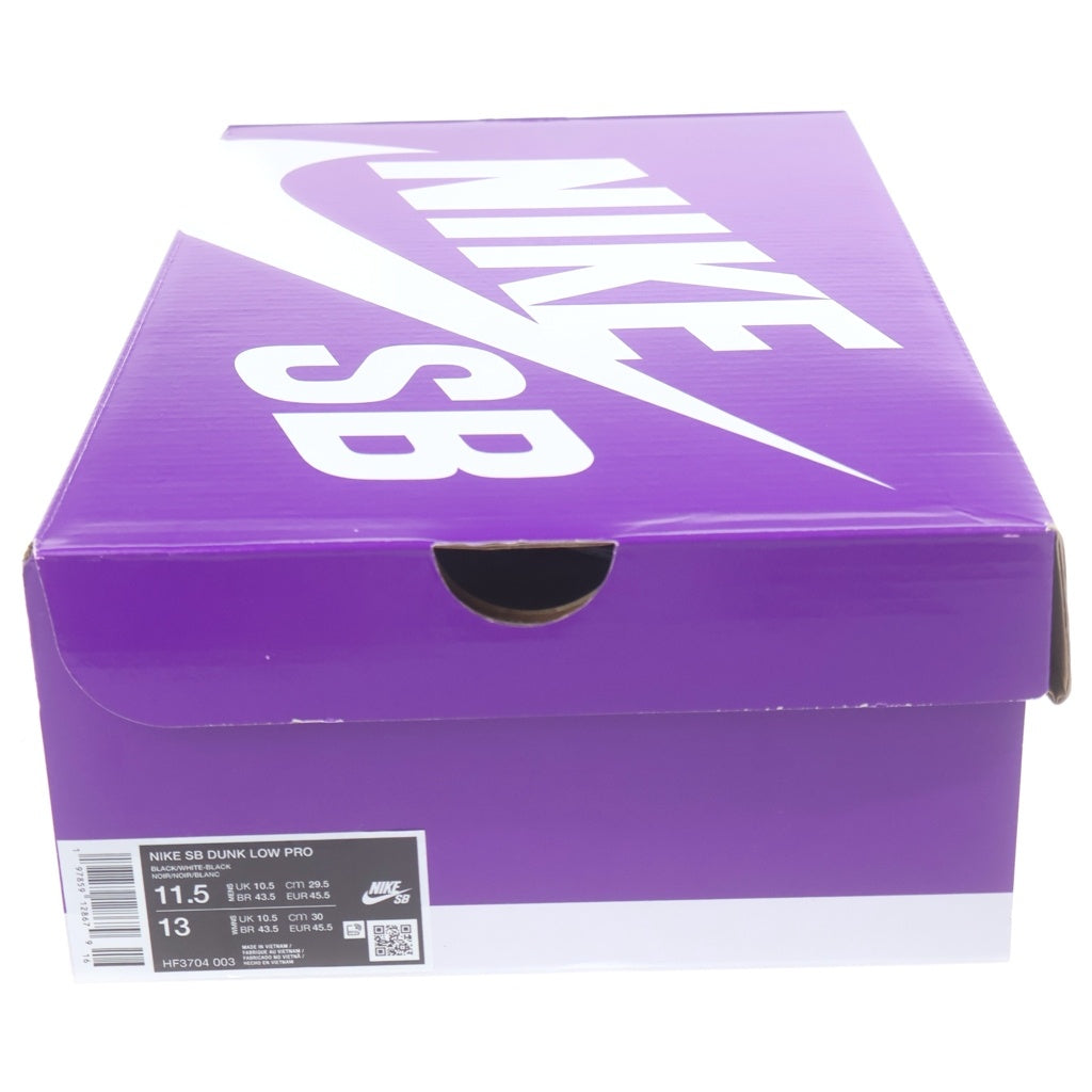 NIKE SB(ナイキエスビー) SB DUNK LOW PRO ダンク ロー プロ ローカットスニーカー ブラック/ホワイト US11.5/29.5cm HF3704-003