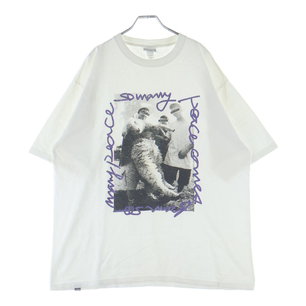 NO BRAND(ノーブランド) 【TAR トーキョーエアランナー】00s TAR COMMUNICATIONS TEE 15周年記念 グラフィックフォトプリント クルーネック 半袖Tシャツ カットソー ホワイト