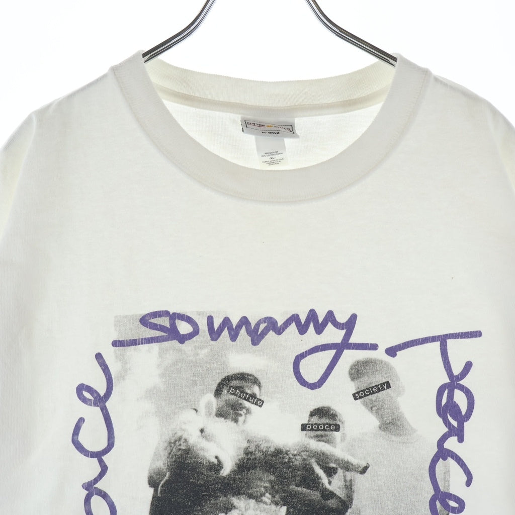 NO BRAND(ノーブランド) 【TAR トーキョーエアランナー】00s TAR COMMUNICATIONS TEE 15周年記念 グラフィックフォトプリント クルーネック 半袖Tシャツ カットソー ホワイト