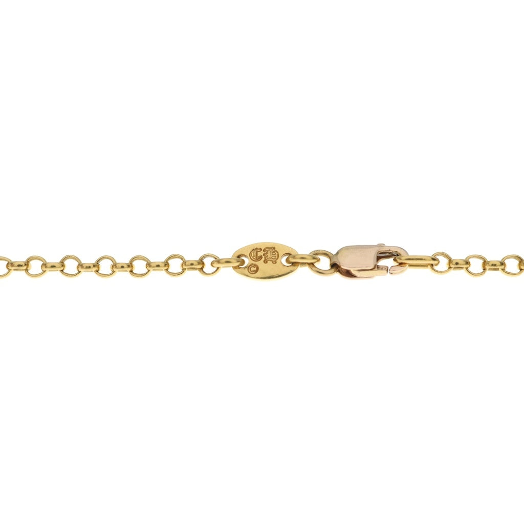 CHROME HEARTS(クロムハーツ) 22K NECKCHAIN R18 ロールチェーンネックレス 18inch ゴールド BCA010