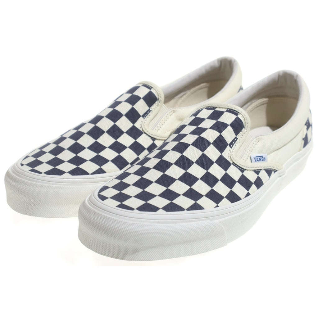 VANS(ヴァンズ) Vault OG Classic Slip-On ボルト チェッカーボード クラシック スリッポン ローカットスニーカー ホワイト/ネイビー US9.5/27.5cm VN0A32QNP4I