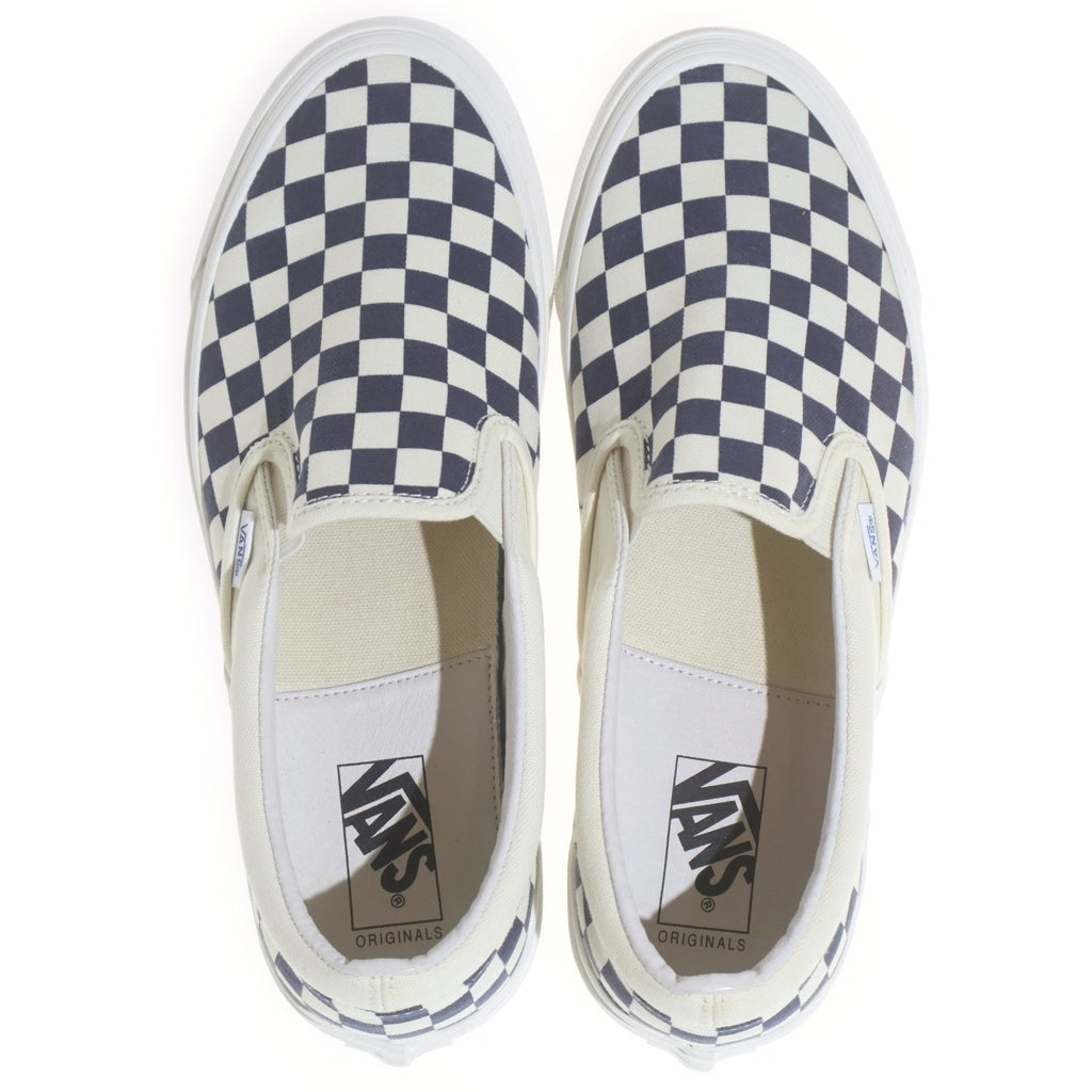 VANS(ヴァンズ) Vault OG Classic Slip-On ボルト チェッカーボード クラシック スリッポン ローカットスニーカー ホワイト/ネイビー US9.5/27.5cm VN0A32QNP4I