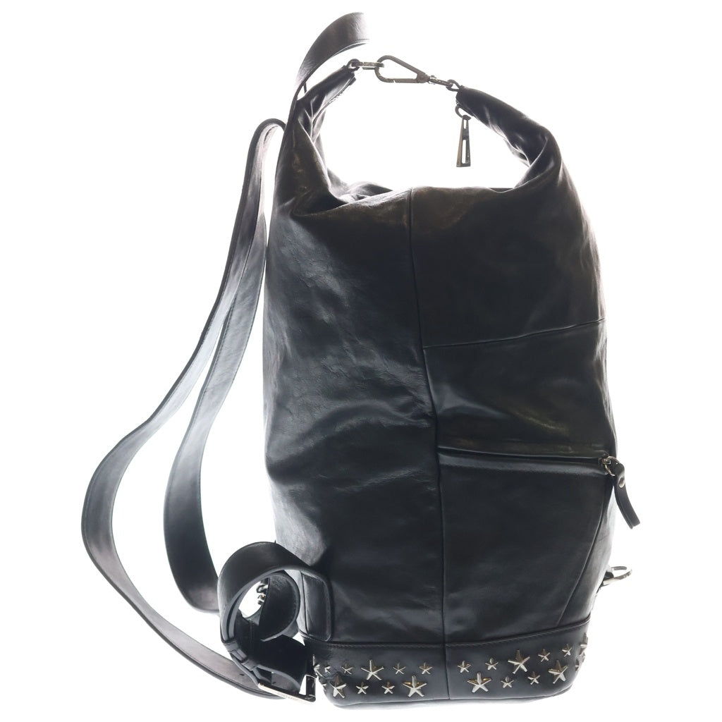 JIMMY CHOO(ジミーチュウ) FITZROY フィッツロイ スタースタッズ バックパック リュック ブラック