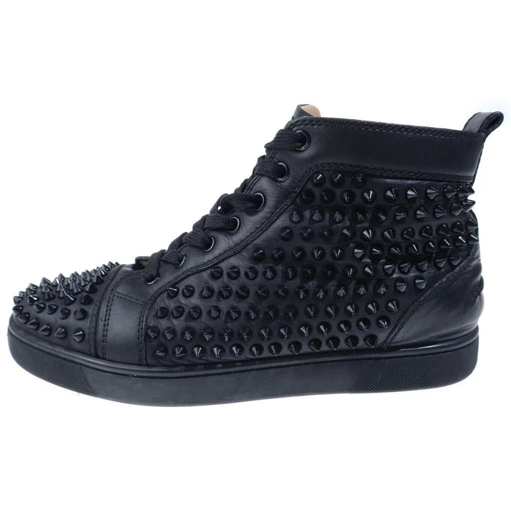 CHRISTIAN LOUBOUTIN(クリスチャンルブタン) Louis Spikes スパイクスタッズ レザー ハイカットスニーカー ブラック