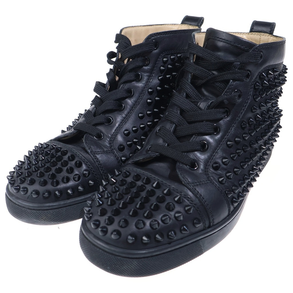 CHRISTIAN LOUBOUTIN(クリスチャンルブタン) Louis Spikes スパイクスタッズ レザー ハイカットスニーカー ブラック
