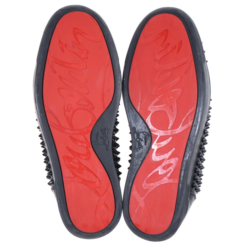 CHRISTIAN LOUBOUTIN(クリスチャンルブタン) Louis Spikes スパイクスタッズ レザー ハイカットスニーカー ブラック