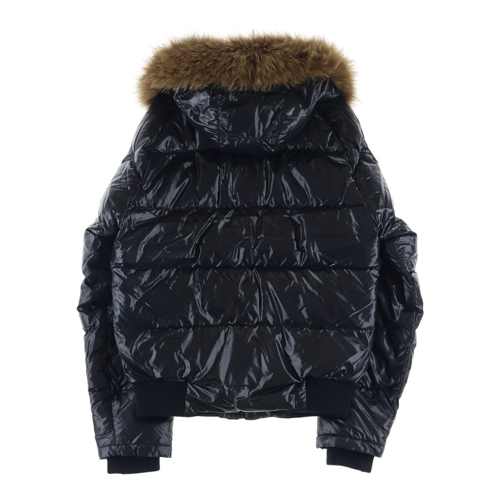 MONCLER(モンクレール) BULGARIE GIUBBOTTO ブルガリ ラビットウール ファー付き ダウンジャケット フーディ ブラック Z7HJ787