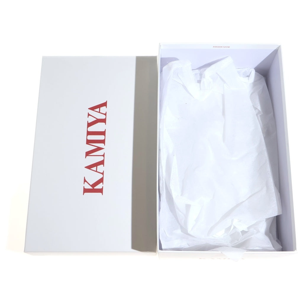 KAMIYA(カミヤ) Herc Fire Pattern Vulcanized Sneaker ファイヤーパターン ローカットスニーカー ブラック G14FW702