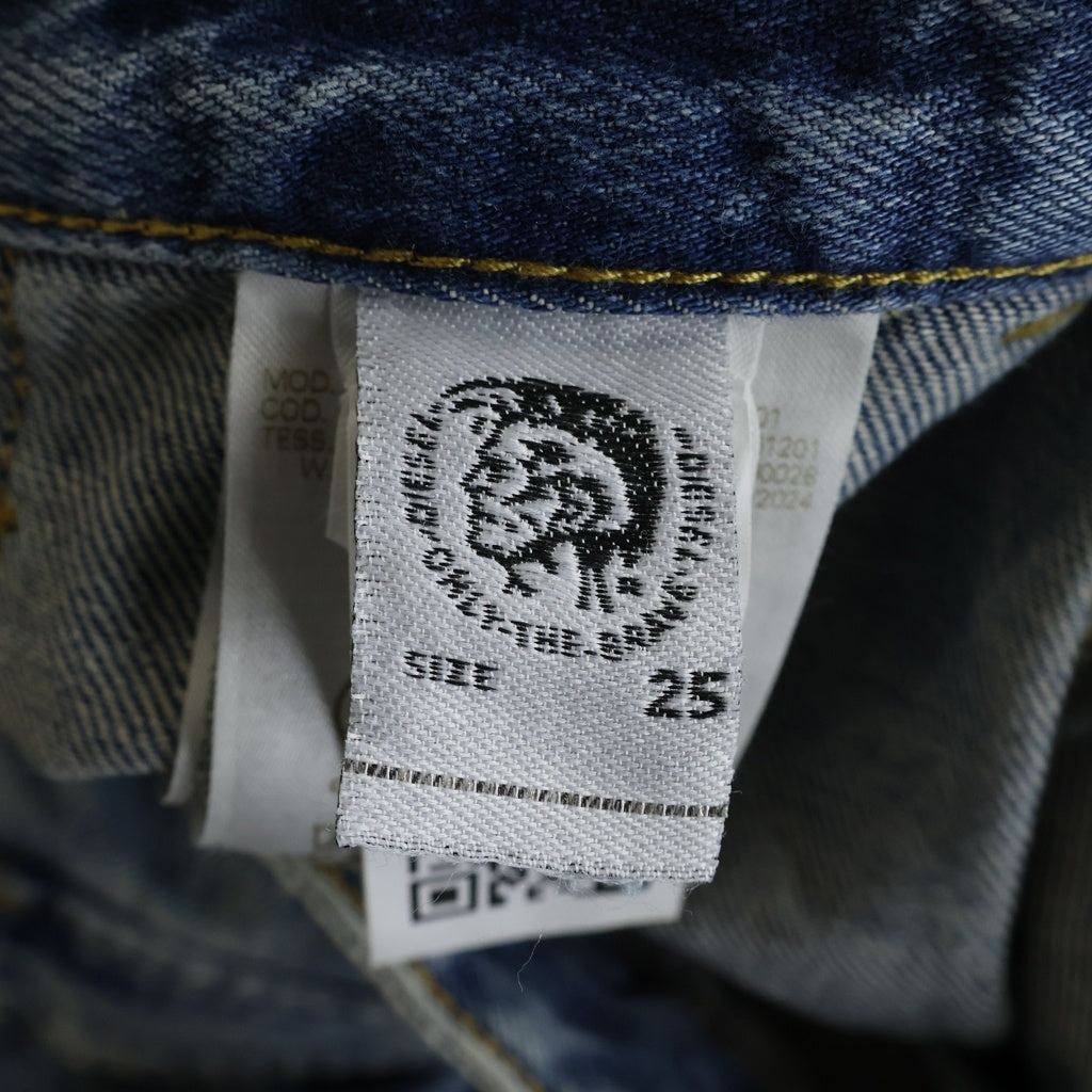 DIESEL(ディーゼル) P-MIRTA-OUT ワイド デニム カーゴパンツ インディゴ レディース