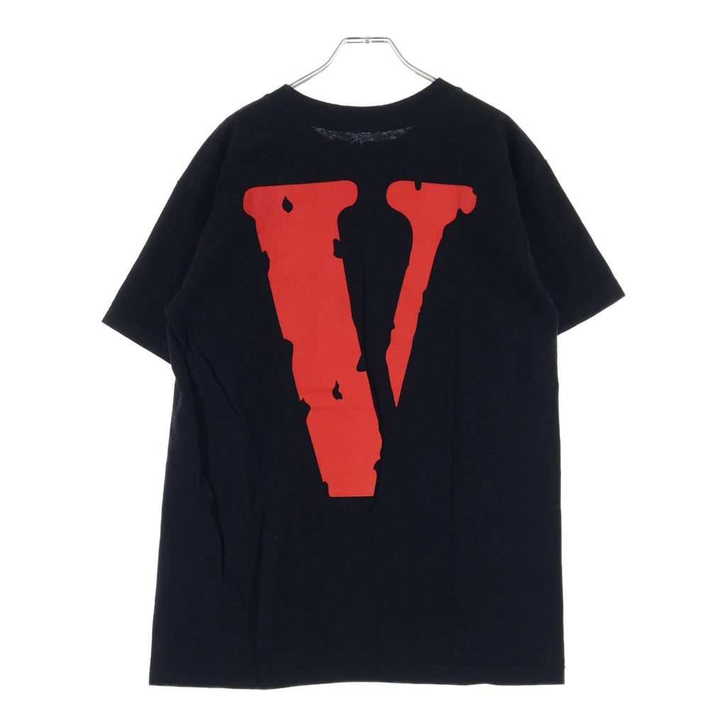 VLONE(ヴィーロン) ×2PAC フロント フォトプリント バックロゴプリント クルーネック 半袖Tシャツ カットソー ブラック