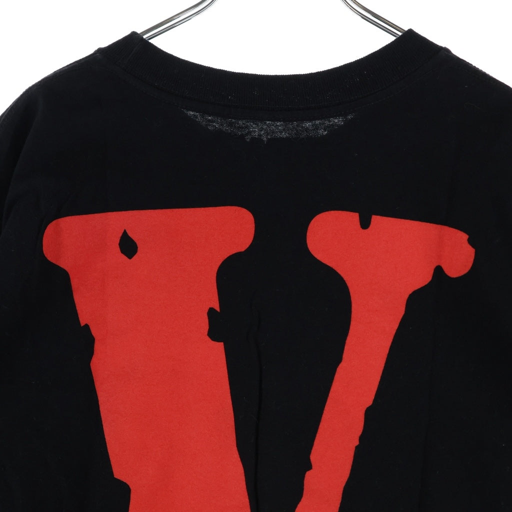 VLONE(ヴィーロン) ×2PAC フロント フォトプリント バックロゴプリント クルーネック 半袖Tシャツ カットソー ブラック
