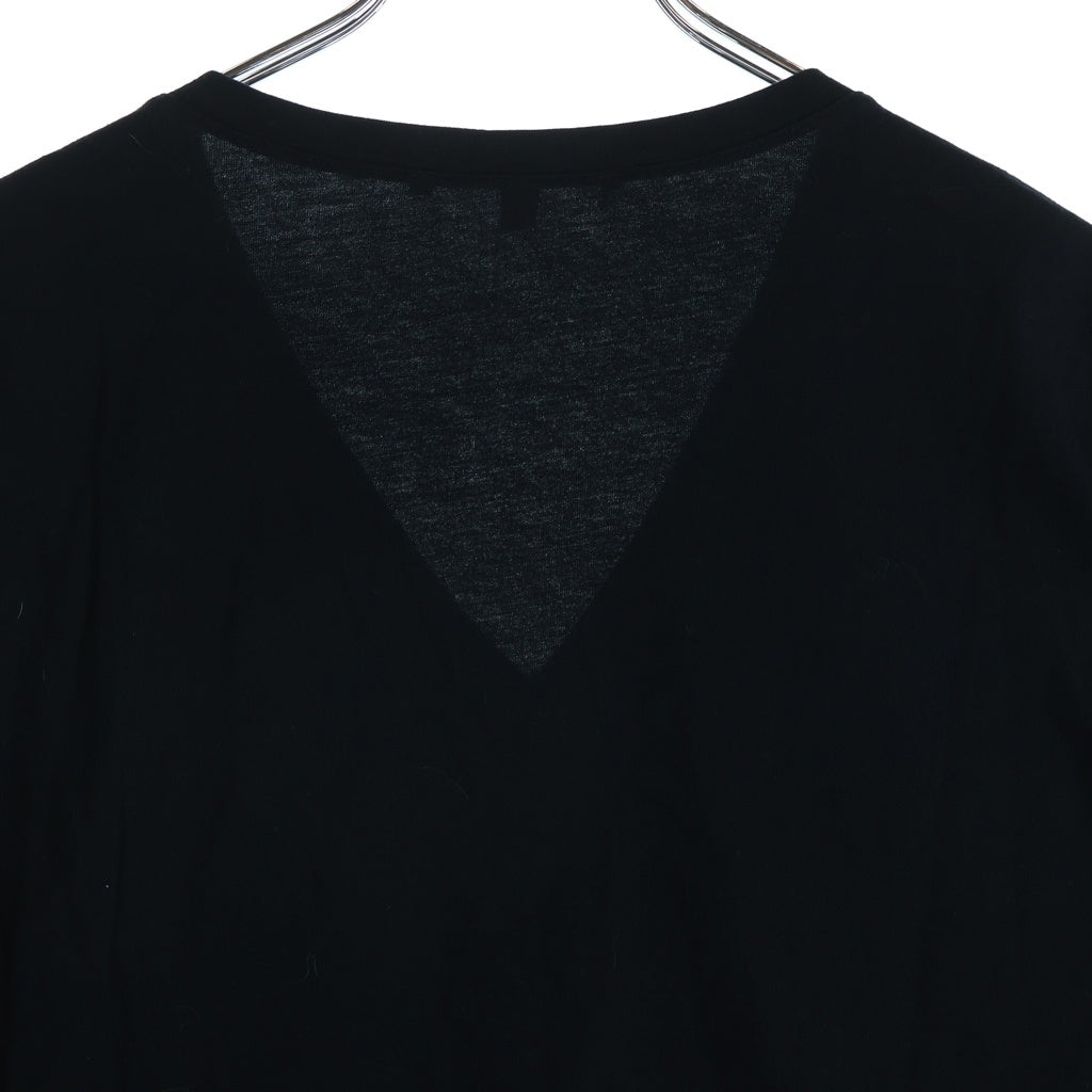 GUCCI(グッチ) Vネック フロントロゴプリント 半袖Tシャツ カットソー ブラック 273119 X3660 レディース