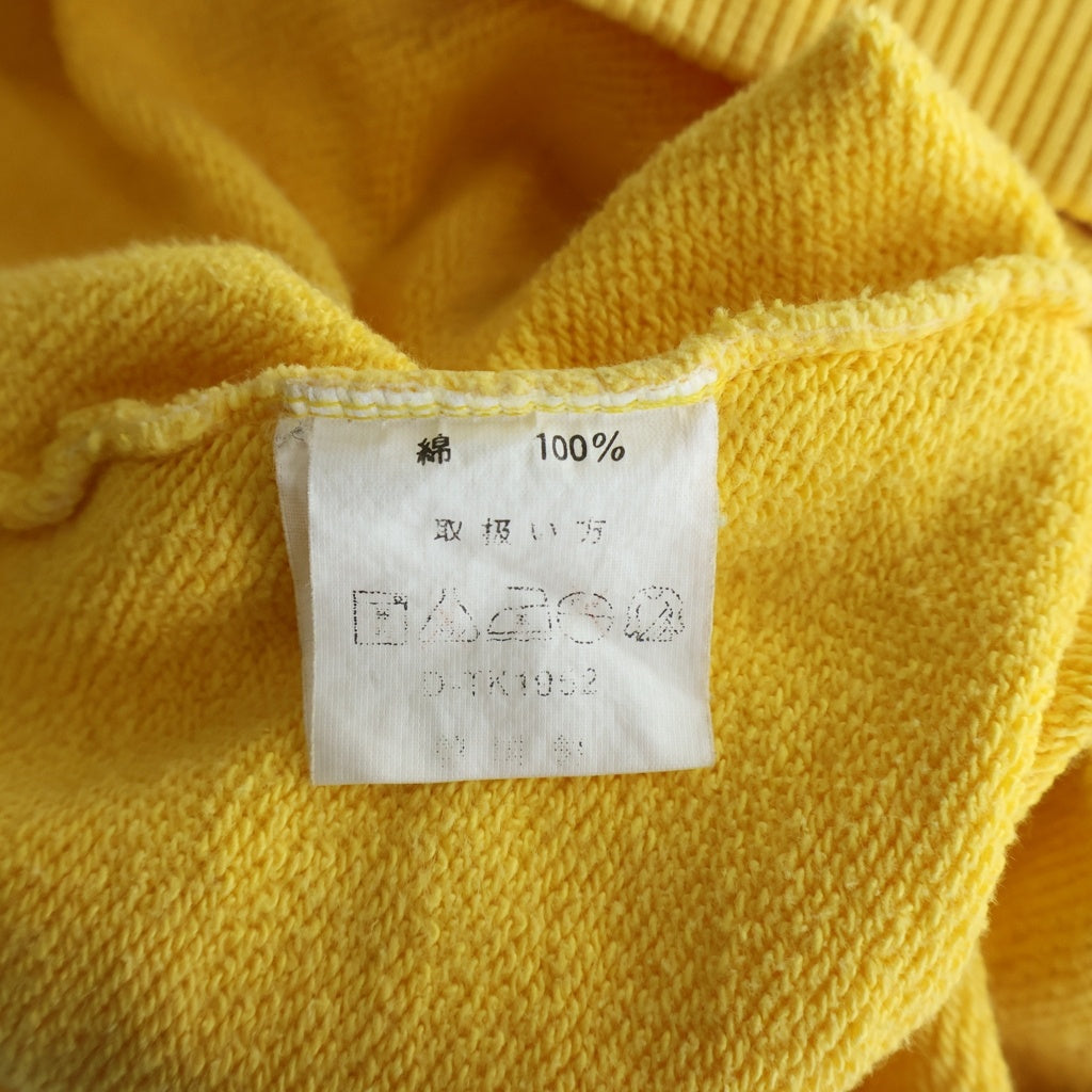 VINTAGE(ヴィンテージ) クレヨンしんちゃん フロントプリント クルーネック スウェット トレーナー イエロー