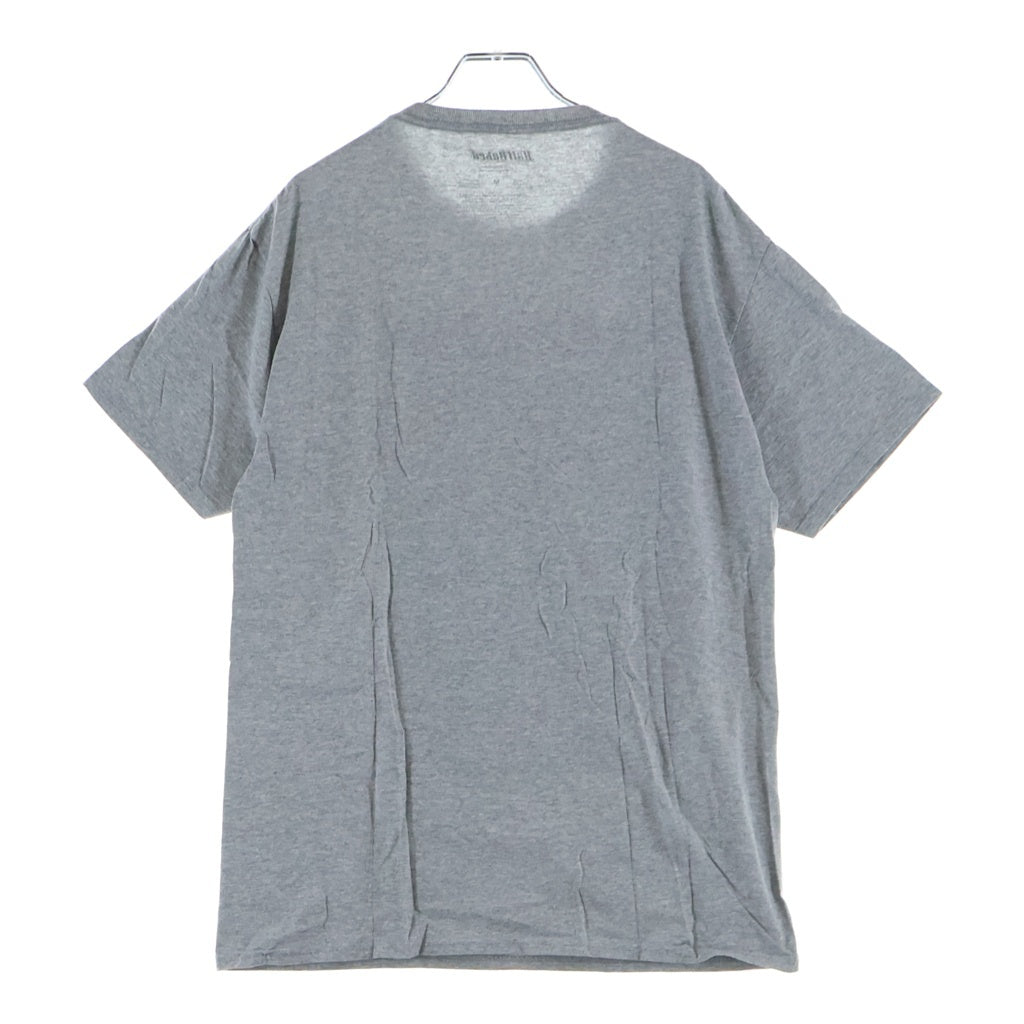 NO BRAND(ノーブランド) Half Baked オフィシャル グラフィックプリント クルーネック 半袖Tシャツ カットソー グレー