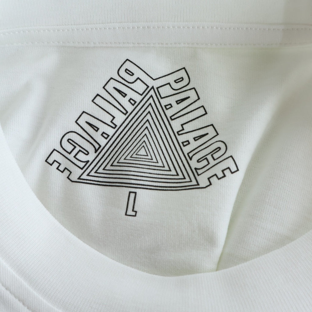 Palace Skateboards(パレススケートボーズ) 18AW SURKIT LONGSLEEVE サーキットロゴ 蓄光 クルーネック ロングスリーブ 長袖Tシャツ カットソー ホワイト P14LS020